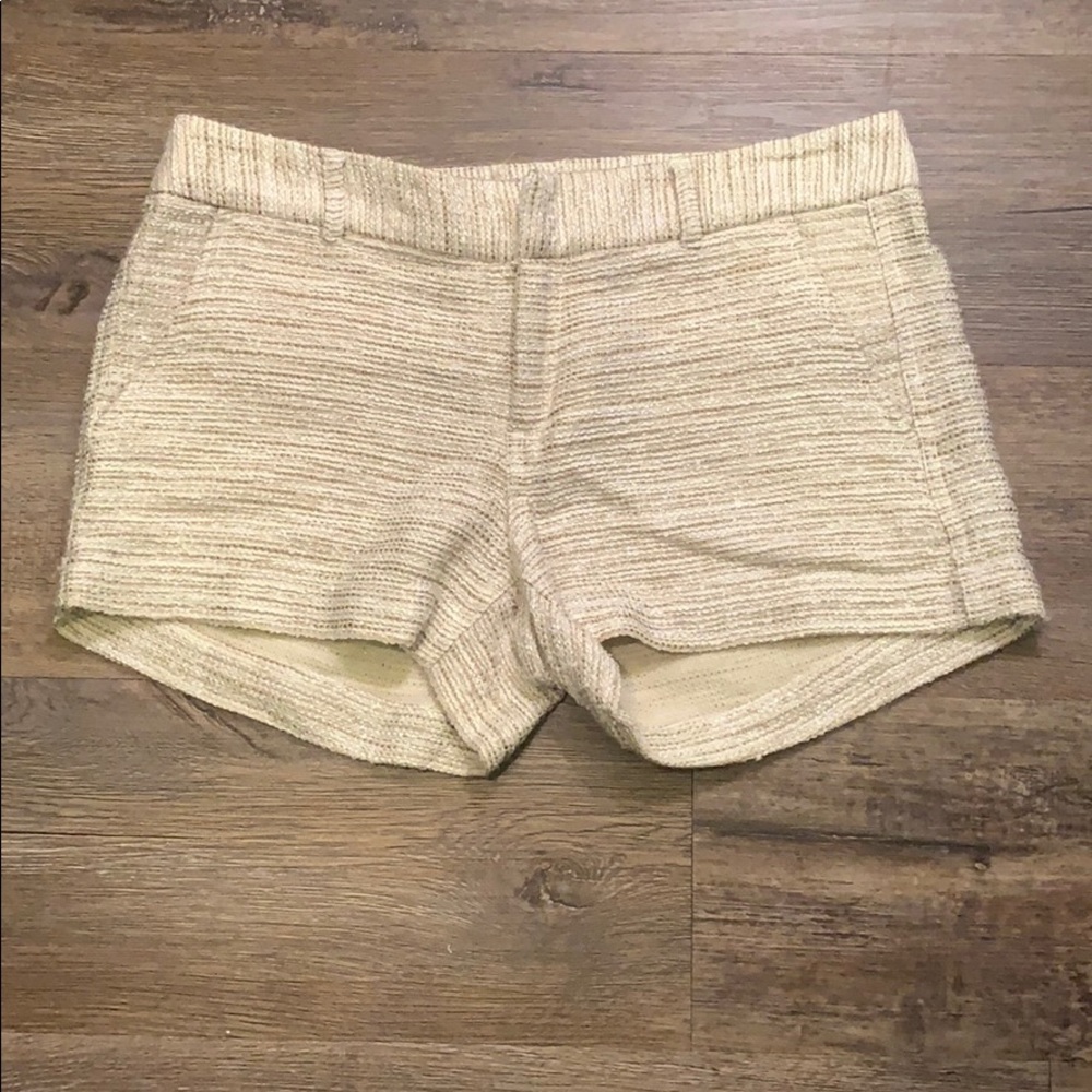 Banana Republic Cream Textured Knit Women's Shorts